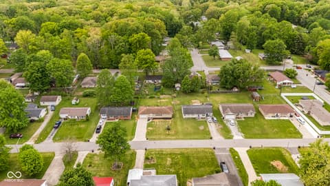Aerial view at 317 Gilbert Street, North Vernon, IN