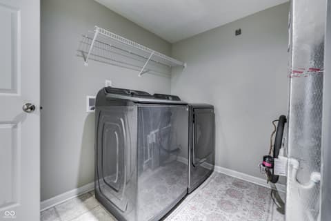 Laundry room at 814 Cherry Tree Lane, Greenwood, IN