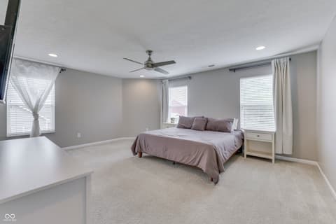 Primary bedroom at 814 Cherry Tree Lane, Greenwood, IN