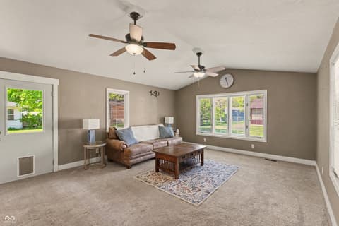 Living room at 115 Elm Drive, Covington, IN