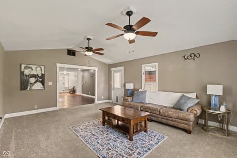 Living room at 115 Elm Drive, Covington, IN