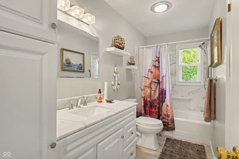 Bathroom at 115 Elm Drive, Covington, IN