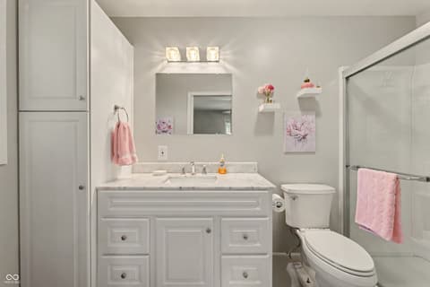 Bathroom at 115 Elm Drive, Covington, IN