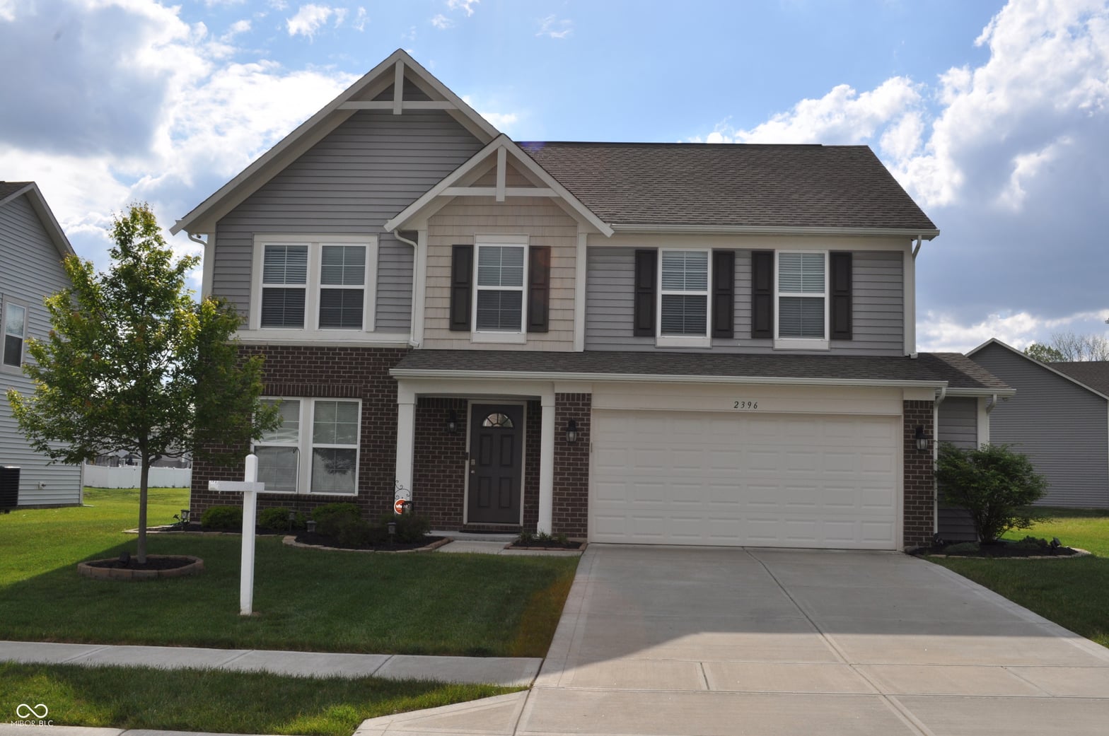 Front exterior at 2396 Boneset Drive, Plainfield, IN