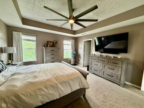 Primary bedroom at 2673 Night Hawk Road, Greenwood, IN