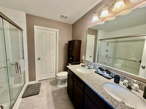 Primary bathroom at 2673 Night Hawk Road, Greenwood, IN
