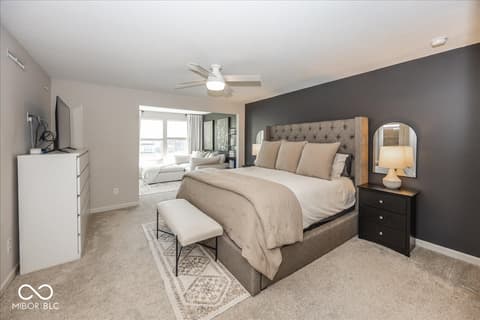 Primary bedroom at 18737 Explanade Street, Westfield, IN