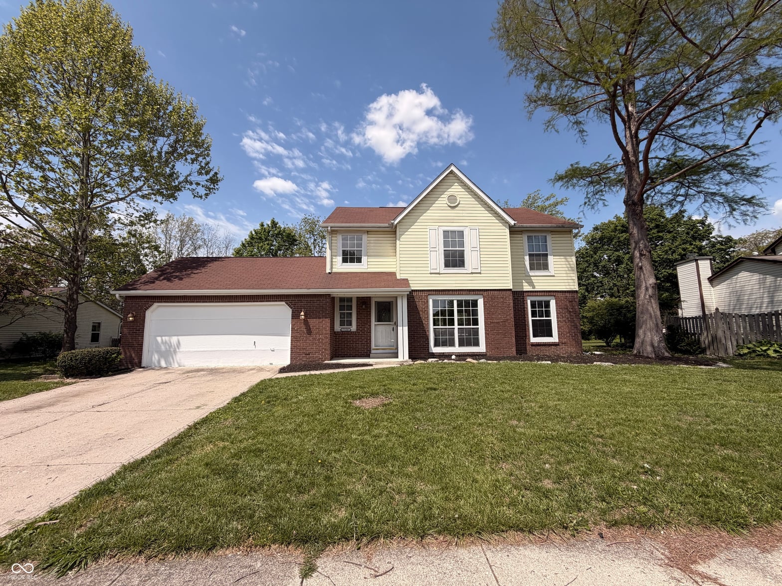 Front exterior at 7656 Camberwood Drive, Indianapolis, IN