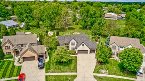 Aerial view at 1114 Rockwell Drive, Greenwood, IN