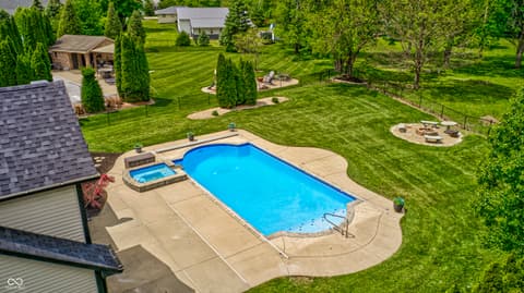 Aerial view at 1114 Rockwell Drive, Greenwood, IN