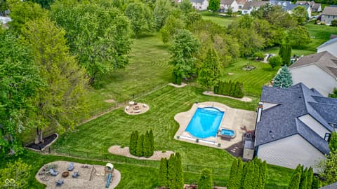 Aerial view at 1114 Rockwell Drive, Greenwood, IN