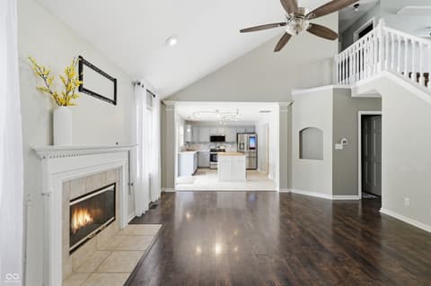Living room at 1114 Rockwell Drive, Greenwood, IN