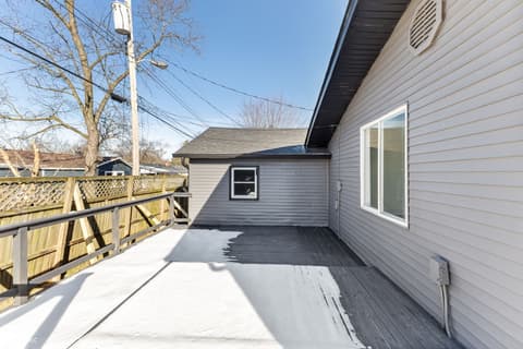 Outdoor living area at 2714 S Randolph Street, Indianapolis, IN