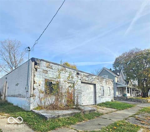 Side exterior at 422 S 18th Street, New Castle, IN
