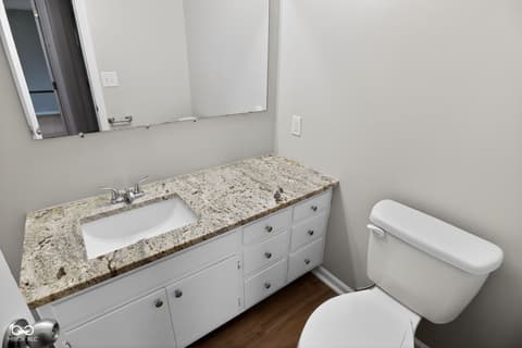 Bathroom at 6552 Birchcrest Drive, Indianapolis, IN
