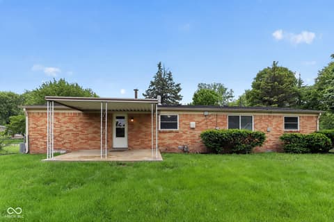 Backyard at 6552 Birchcrest Drive, Indianapolis, IN