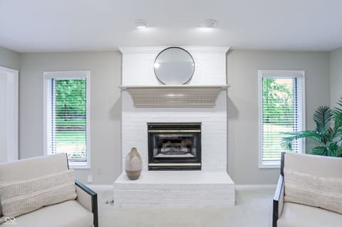 Fireplace — 7818 Ashtree Drive, Indianapolis, IN