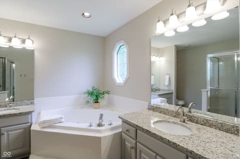 Primary bathroom at 7818 Ashtree Drive, Indianapolis, IN