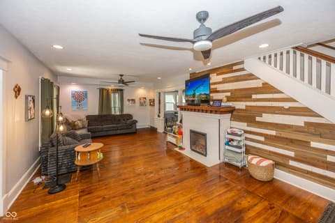Living room at 1216 N Oxford Street, Indianapolis, IN