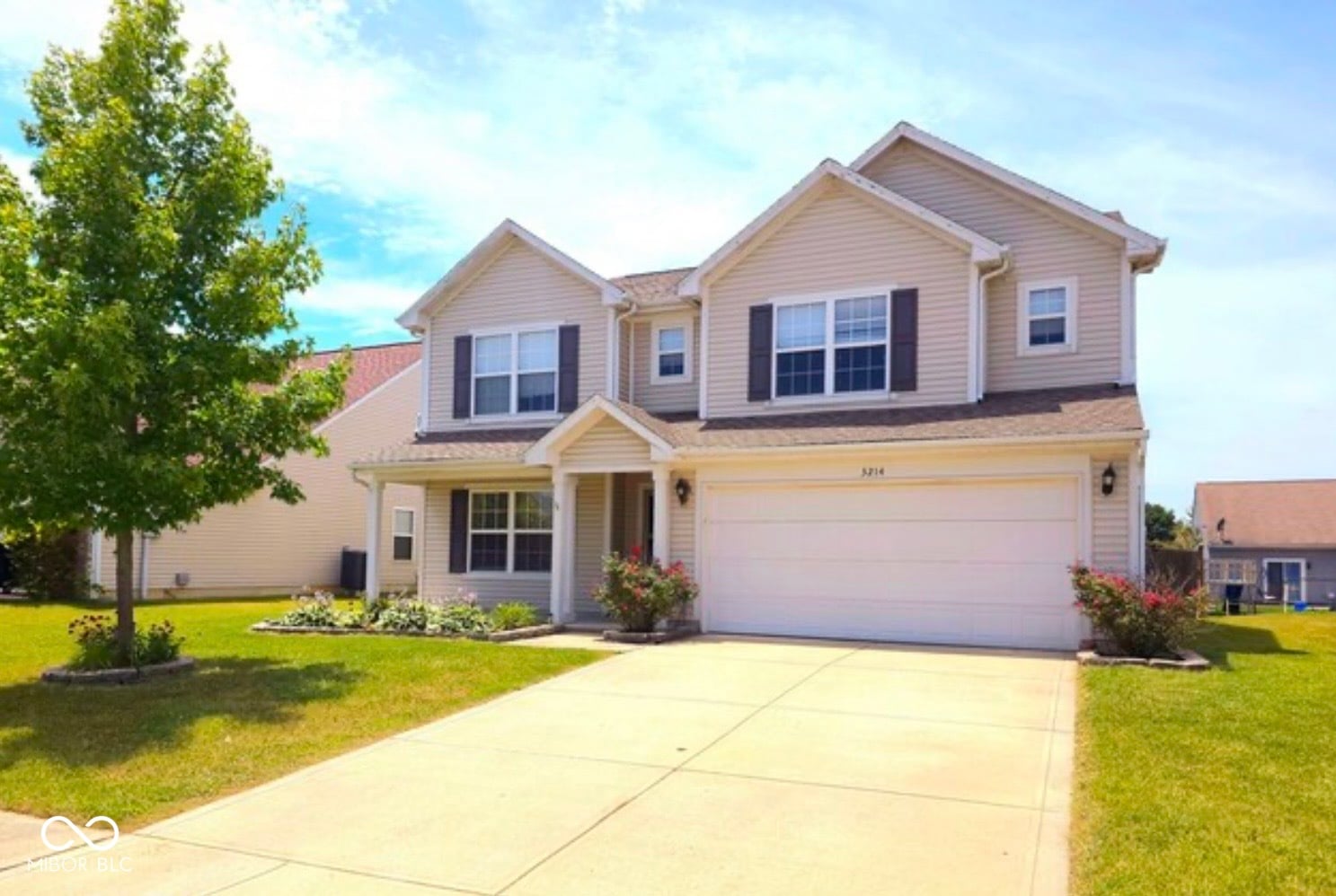 Front exterior at 3214 Bristlecone Court, Whiteland, IN