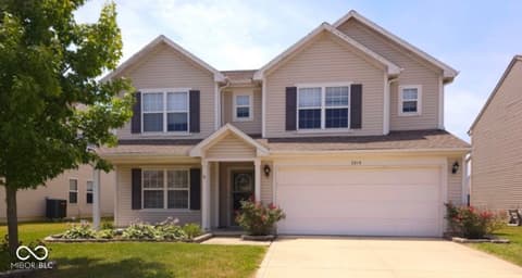 Front exterior at 3214 Bristlecone Court, Whiteland, IN