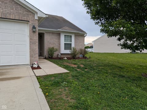 Front exterior at 6407 Emerald Springs Drive, Indianapolis, IN