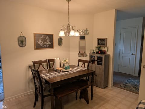 Dining room at 6407 Emerald Springs Drive, Indianapolis, IN