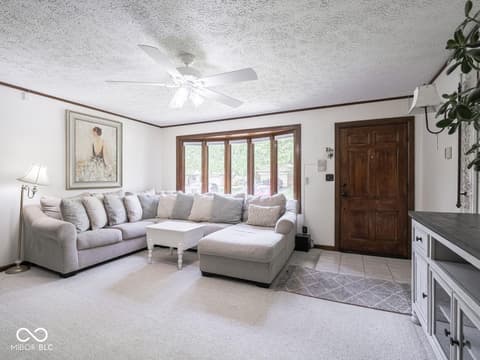 Living room at 4451 Wilshire Drive, Brownsburg, IN