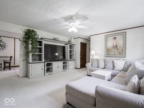 Living room at 4451 Wilshire Drive, Brownsburg, IN
