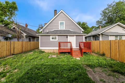 Backyard at 1721 N Oxford Street, Indianapolis, IN