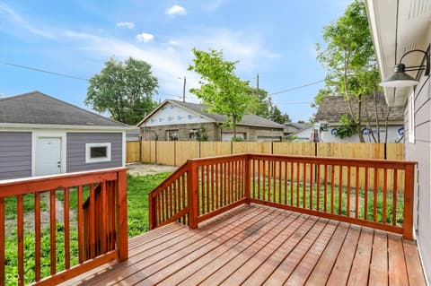 Outdoor living area at 1721 N Oxford Street, Indianapolis, IN