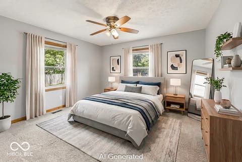 Bedroom at 3526 Wild Ivy Drive, Indianapolis, IN