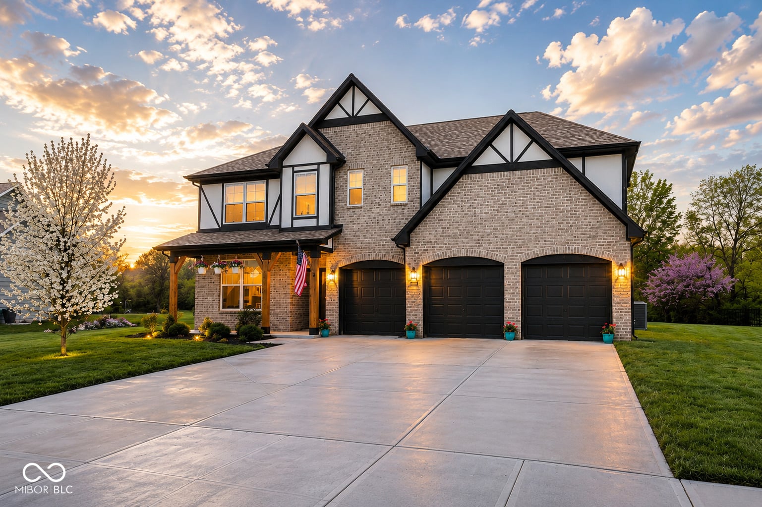 Front exterior at 6400 Whitecap Lane, Brownsburg, IN