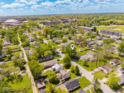 Aerial view at 1108 W Weber Drive, Muncie, IN