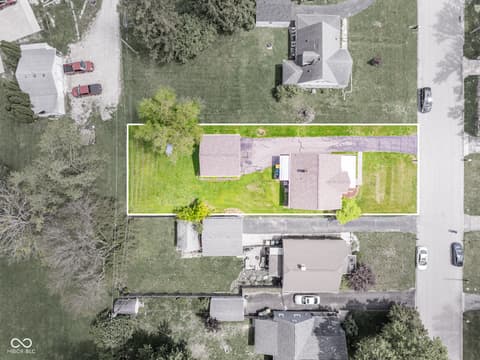 Aerial view at 1108 W Weber Drive, Muncie, IN
