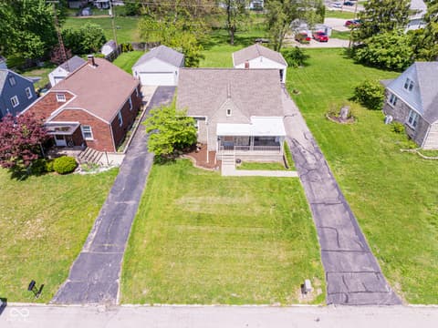 Aerial view at 1108 W Weber Drive, Muncie, IN