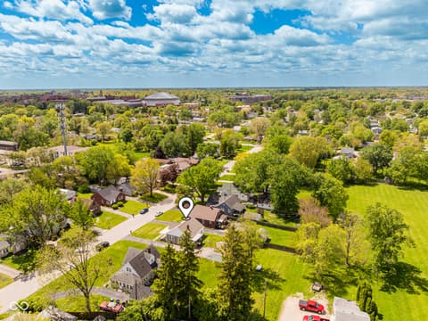 Aerial view at 1108 W Weber Drive, Muncie, IN