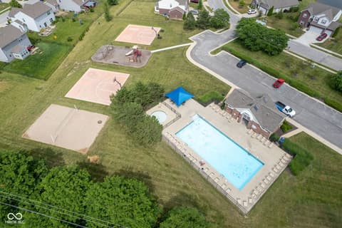 Aerial view at 4056 Ballybay Lane, Indianapolis, IN