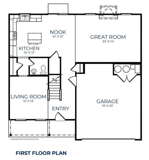 Floor Plan — 1357 Agogo Way, Greenwood, IN