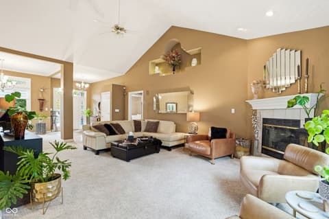 Living room at 12634 Doe Lane, Indianapolis, IN