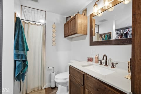 Bathroom at 160 W Union Road, Monrovia, IN