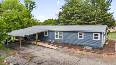 Backyard at 160 W Union Road, Monrovia, IN
