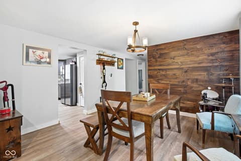 Dining room at 160 W Union Road, Monrovia, IN
