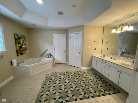 Primary bathroom at 15524 Mission Hills Drive, Carmel, IN