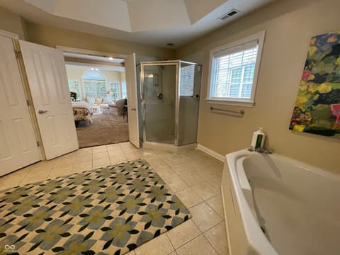 Primary bathroom at 15524 Mission Hills Drive, Carmel, IN