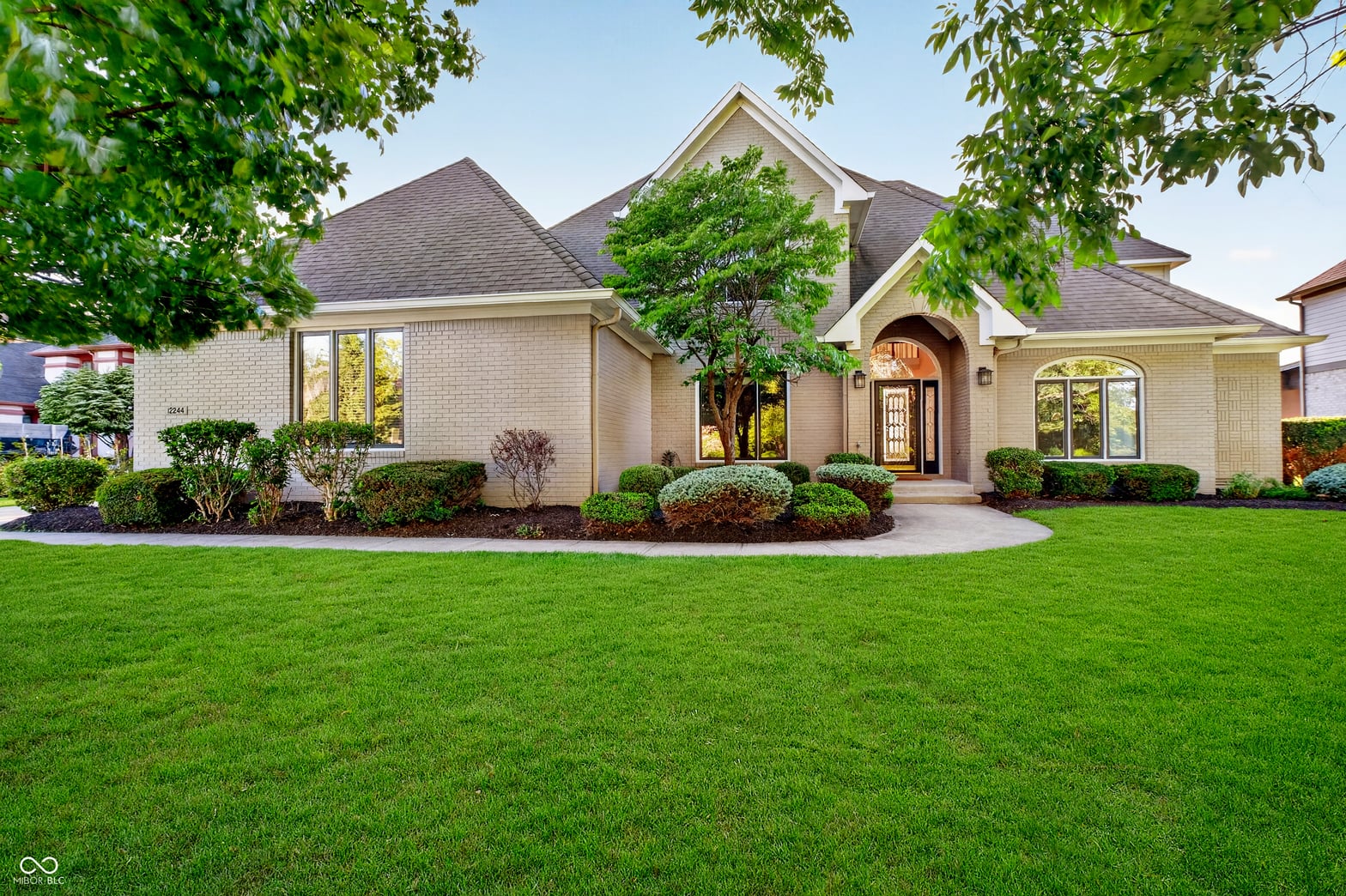 Front exterior at 12244 Bayhill Drive, Carmel, IN