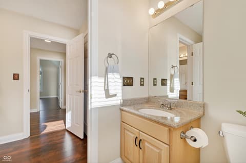 Bathroom at 12244 Bayhill Drive, Carmel, IN