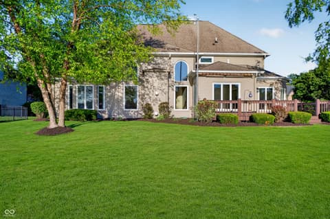 Backyard at 12244 Bayhill Drive, Carmel, IN