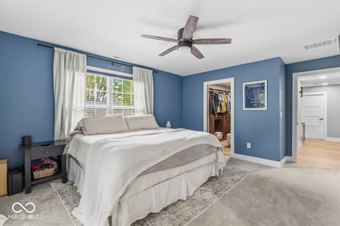 Primary bedroom at 939 Elmwood Circle, Noblesville, IN