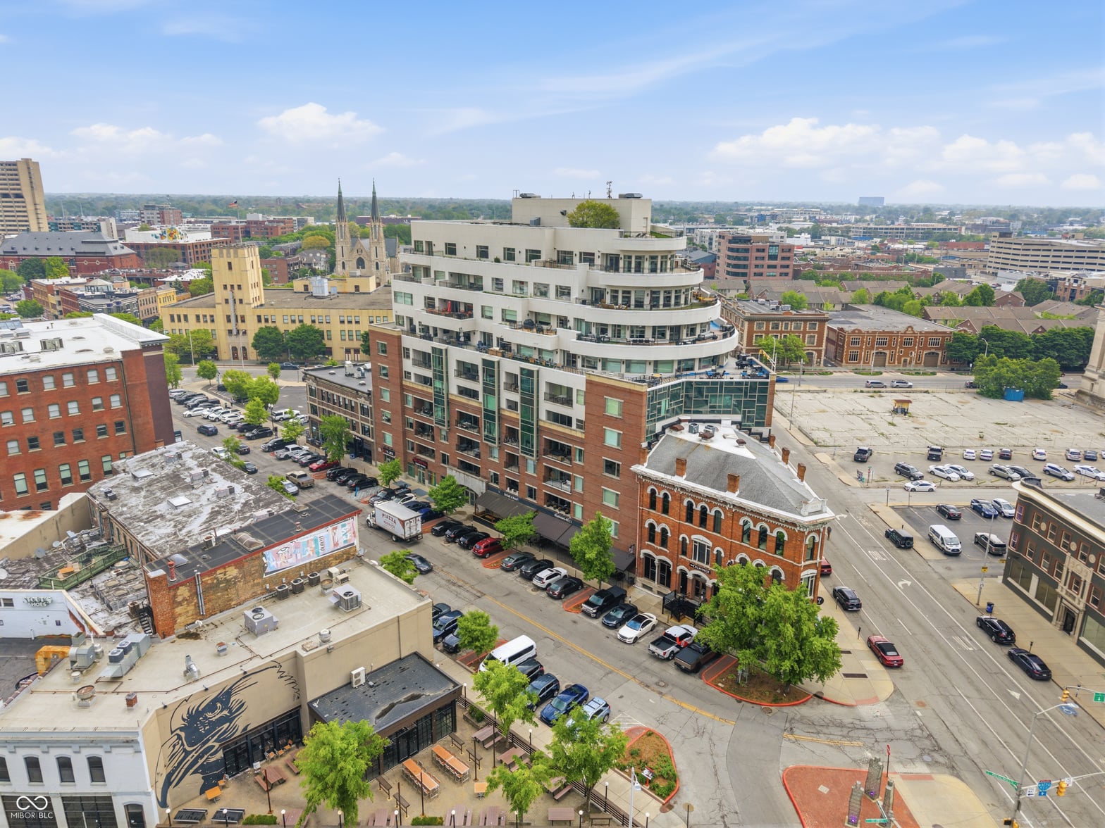 Aerial view at 333 Massachusetts Avenue, Indianapolis, IN